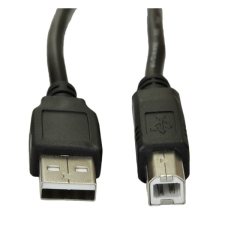Akyga USB 2.0 kábel (A dugó / B dugó, 3 m, fekete) kábel és adapter