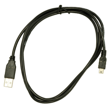 Akyga USB-A apa - MiniUSB-B apa Adat- és töltőkábel 1.8m - Fekete kábel és adapter