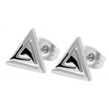 Akzent márkájú acél háromszög fülbevaló, ezüst színű fülbevaló