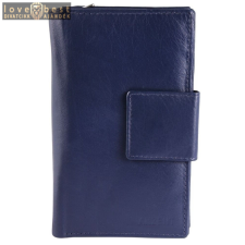 Akzent női pénztárca, valódi bőr, kék (20x10 cm) pénztárca