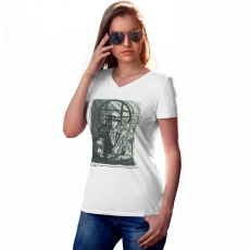  Al Capone - Női V-Nyakú Póló