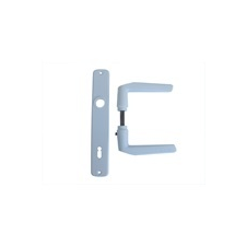 AL-LOY SB ajtókilincs 410 + ajtócím 90 mm kulcslyukas fehér porszórt