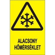  Alacsony hőmérséklet - műanyag, 150*100mm információs tábla, állvány