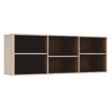  Alacsony könyvespolc, DTD laminált, tölgy sonoma, DUNAJ TYP12 bútor