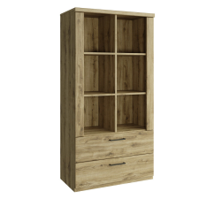  Alacsony polcos szekrény 2S, navarra tölgy, DORSI bútor