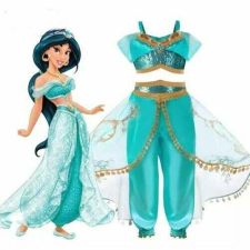 Aladdin JÁZMIN hercegnő ruhája fejpánttal jelmez gyerek L MÉRET jelmez