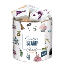 Aladine Dekor gumibélyegző - Birthday 2 - Creative Foam Stamps (1 csomag) dekorációs kellék