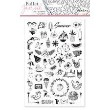 Aladine Gumibélyegző - Summer - Bullet Journal Foam Stamps (1 csomag) bélyegző