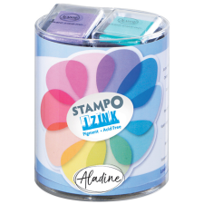 Aladine Tintapárna készlet - Pigment Pastel - Stampo Izink (10 db) bélyegző