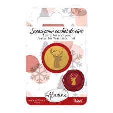 Aladine Viaszpecsét fej 20 mm - Rénszarvas - Raindeer - Wax Seal (1 db) pecsételés