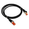 Alantec KKS6CZA0.5 Patch-cord F/UTP cat.6 PVC 0.5m black