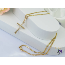  Alatti antiallergén keresztmedálos nyaklánc -18K nyaklánc