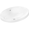  Alatti mosogató Hansgrohe Xuniva D 55x40 cm fehér fényes felülettel akkumulátornyílás nélkül, túlfolyóval 61058450