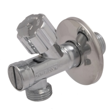 Albertoni szűrős sarokszelep, 1/2" x 1/2" csaptelep
