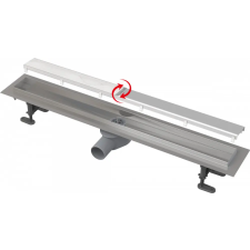  Alcadrain /Alcaplast Rozsdamentes zuhanyfolyóka kétoldalú DOUBLE ráccsal APZ13-DOUBLE9-650 építőanyag