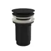 Alcaplast A396BLACK Mosdó leeresztő 5/4", fémből, nagy dugóval, túlfolyó nélküli mosdókhoz, fekete-matt