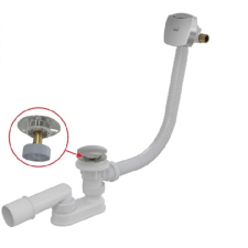  Alcaplast A508CKM-80 CLICK/CLACK KÁDSZIFON, FELTÖLTŐS TÚLFOLYÓVAL, KRÓM fürdőszoba kiegészítő