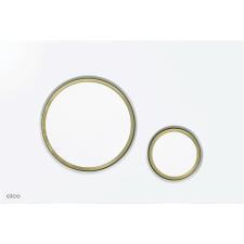 Alcaplast Nyomólap beépíthető wc-hez fehér-fényes/arany-fényes, AlcaPlast (M775) szaniter