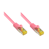 Alcasa 0.5m Cat7 RJ-45 hálózati kábel Magenta 0,5 M S/FTP (S-STP)