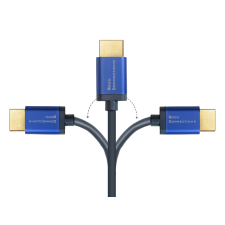 Alcasa 4521-SF015B 1,5 M HDMI A-típus (Standard) Kék kábel és adapter