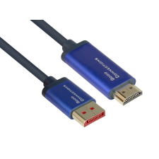 Alcasa 4860-SF030B video átalakító kábel 3 M DisplayPort HDMI Fekete, Kék kábel és adapter