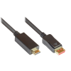 Alcasa DP14-HDMI1 video átalakító kábel 1 M DisplayPort HDMI Fekete