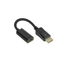 Alcasa DP-AD08 video átalakító kábel 0,2 M DisplayPort HDMI Fekete kábel és adapter