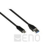 Alcasa Good Connections USB 3.0 an USB-C CU 1m black kábel és adapter
