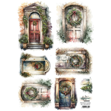 Alchemy of Art Rizspapír A4 - Ho Ho Ho - 3 - Rice Paper (1 ív) decoupage papír