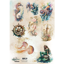 Alchemy of Art Rizspapír A4 - Underwater World - 1 - Rice Paper (1 ív) decoupage papír