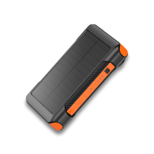 Alcor SD10000 Solar & Dynamo vésztöltő beépített lámpával - narancssárga power bank