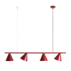 Aldex Form piros függesztett lámpa (ALD-1108L15) E27 4 izzós IP20