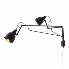 Aldex Soho fekete falikar (ALD-1002D1) E27 2 izzós IP20 világítás
