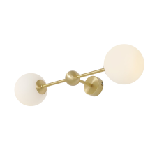 Aldex White Pearl sárgaréz-fehér falikar (ALD-1113D40) E14 2 izzós IP20 világítás