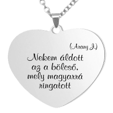 Áldott az a bölcső medál lánccal, választható több formában és színben nyaklánc