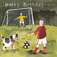 Alex Clark Képeslap Alex Clark borítékkal, 14x14 cm, foci HBD party kellék