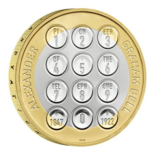 Alexander Graham Bell ezüst érme - 12 g - ezüst gyűjtői érme egyéb ékszer