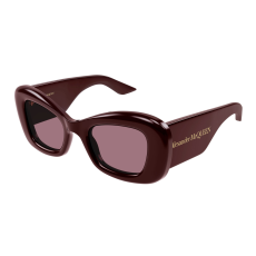 Alexander McQueen AM0434S-006 SHINY BURGUNDY RED napszemüveg