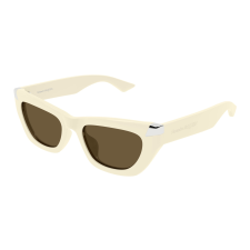 Alexander McQueen AM0440SA-004 SHINY IVORY BROWN napszemüveg napszemüveg