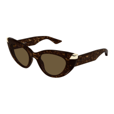 Alexander McQueen AM0442S-003 DARK HAVANA BROWN napszemüveg napszemüveg