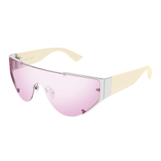 Alexander McQueen AM0447S-004 SHINY SILVER FLASH PINK napszemüveg