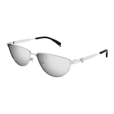 Alexander McQueen AM0456S-004 SHINY SILVER MIRROR(DOUBLE) SILVER napszemüveg