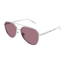 Alexander McQueen AM0478S 004 SILVER RED napszemüveg napszemüveg