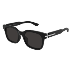 Alexander McQueen AM0496SA 001 SHINY SOLID BLACK GREY napszemüveg