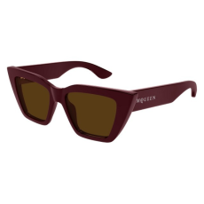 Alexander McQueen AM0507S 003 SHINY SOLID BURGUNDY BROWN napszemüveg