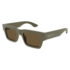 Alexander McQueen AM0508S 003 SHINY SOLID TAUPE BROWN napszemüveg napszemüveg