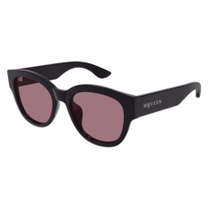 Alexander McQueen AM0509SA 004 SHINY SOLID VERY DARK PURPLE RED napszemüveg