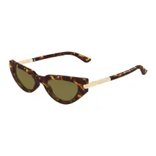 Alexander McQueen AM0520S 003 HAVANA GREEN napszemüveg napszemüveg
