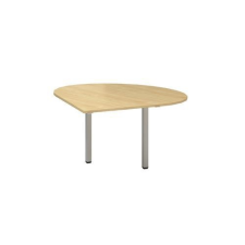 Alfa Office Alfa 200 asztal toldóelem szürke lábazattal, 120 x 120 x 74,2 cm, csepp, jobbos kivitel, vadkörte% irodabútor