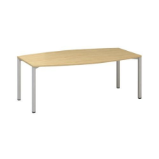 Alfa Office Alfa 420 konferenciaasztal szürke lábazattal, 200 x 110 x 74,2 cm, vadkörte mintázat% íróasztal